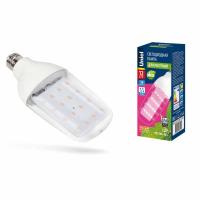 Лампа светодиодная для растений (UL-00007647) Uniel E27 12W груша прозрачная LED-B82-12W/SPBR/E27/CL PLP33WH