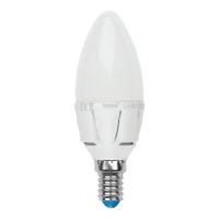 Лампа светодиодная (UL-00002411) Uniel E14 7W 4000K матовая LED-C37 7W/NW/E14/FR PLP01WH