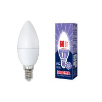 Лампа светодиодная (UL-00003794) Volpe E14 7W 6500K матовая LED-C37-7W/DW/E14/FR/NR